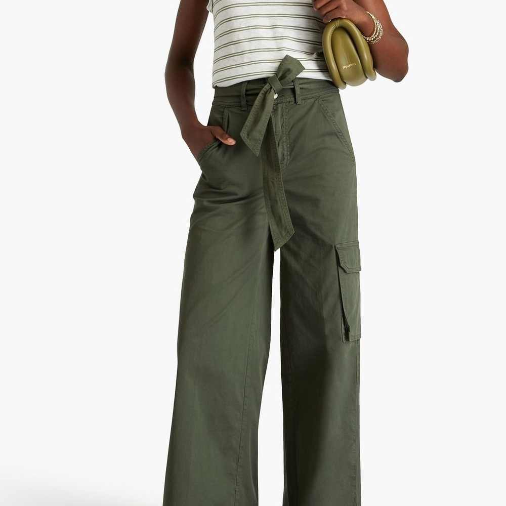 VERONICA BEARD Belissa cotton-blend twill cargo pants size 29